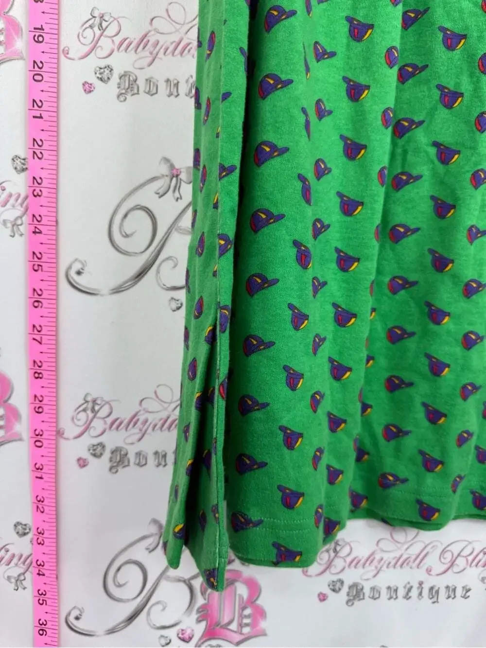 Adrienne Vittadini sport skirt hats vintage Green Maxi Skirt with Purple Print
